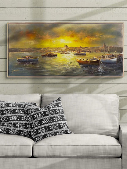 İstanbul’un Sakin Yüzü Yağlı Boya Tablosu