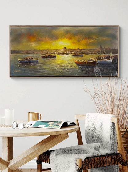 İstanbul’un Sakin Yüzü Yağlı Boya Tablosu