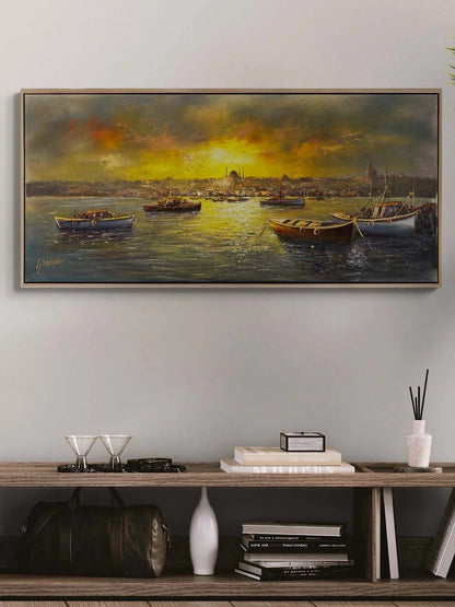 İstanbul’un Sakin Yüzü Yağlı Boya Tablosu