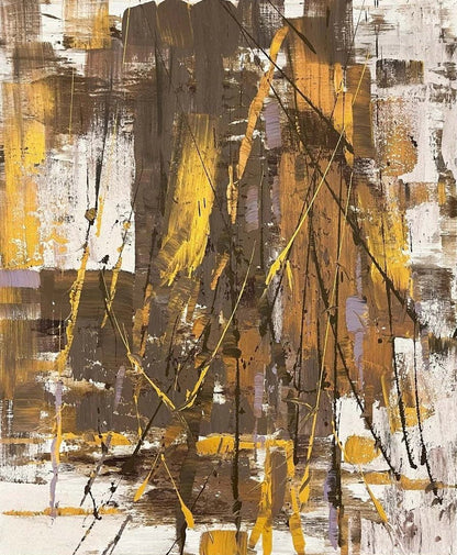 İzlerin Ardında Yağlı Boya Tablosu