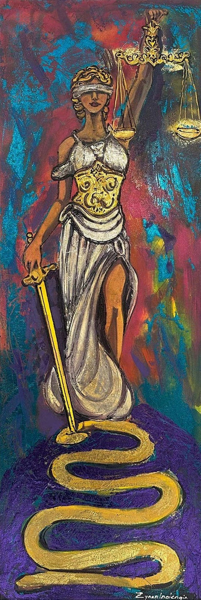 Justitia’nın Kılıcı Yağlı Boya Tablosu