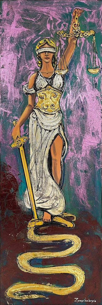 Justitia’nın Yüceliği Yağlı Boya Tablosu