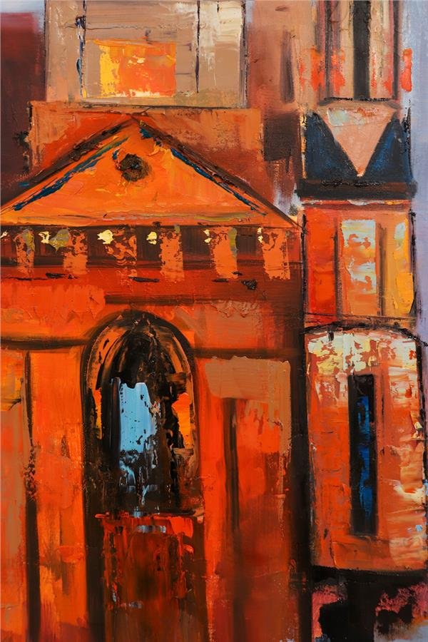 Kadim Şehirler Yağlı Boya Tablosu