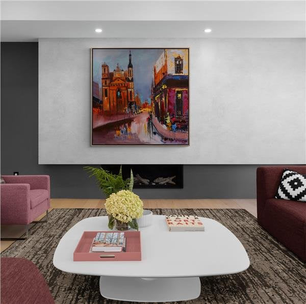 Kadim Şehirler Yağlı Boya Tablosu