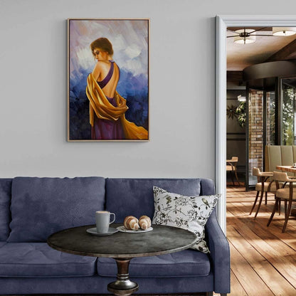 Kadının Zamansız Güzelliği Yağlı Boya Tablosu