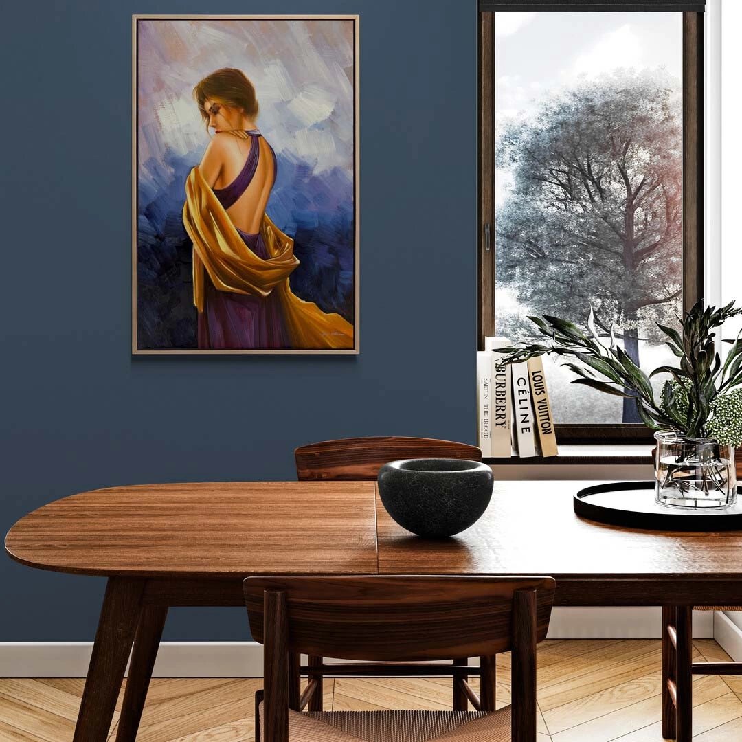 Kadının Zamansız Güzelliği Yağlı Boya Tablosu