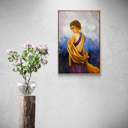 Kadının Zamansız Güzelliği Yağlı Boya Tablosu