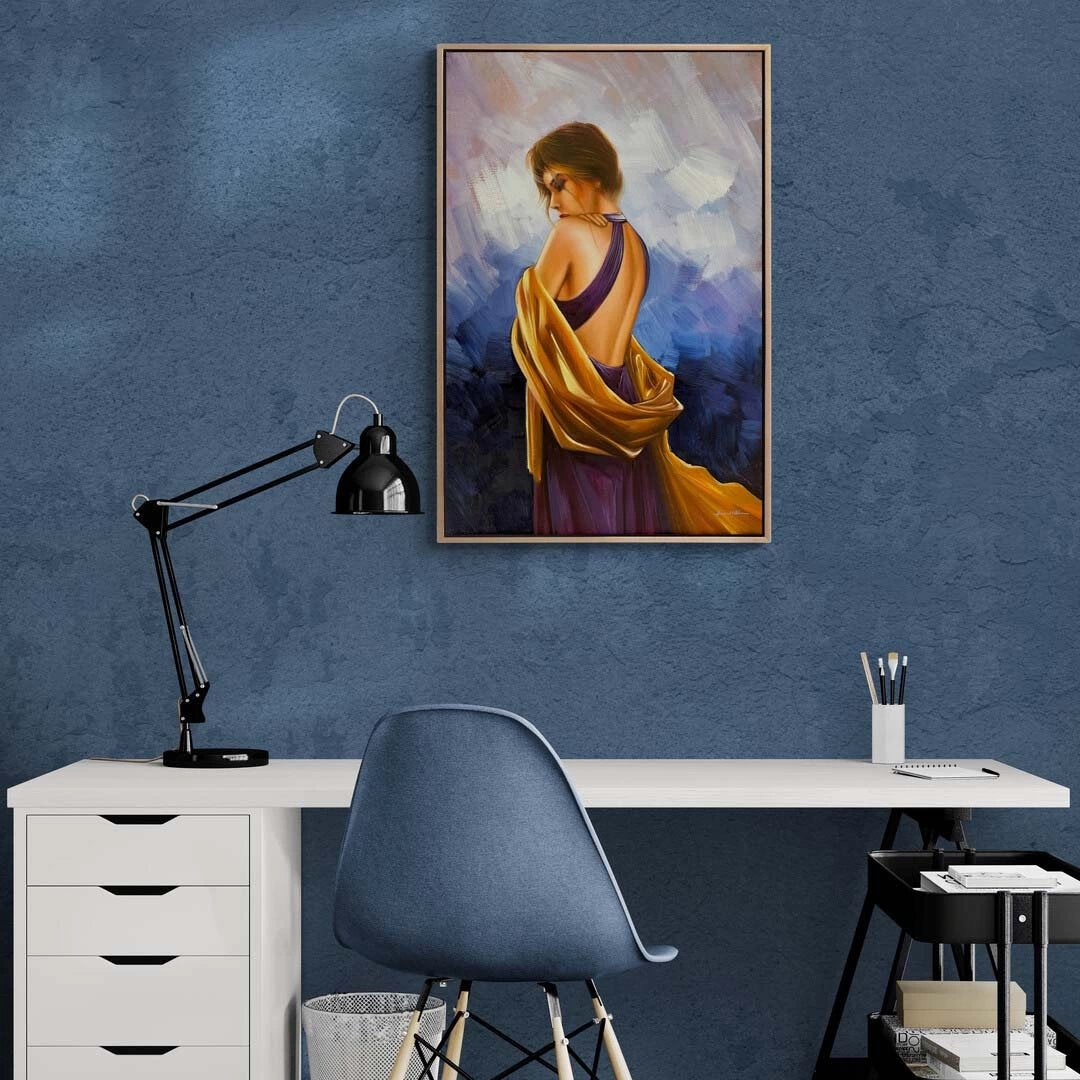 Kadının Zamansız Güzelliği Yağlı Boya Tablosu