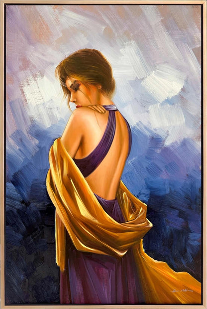 Kadının Zamansız Güzelliği Yağlı Boya Tablosu