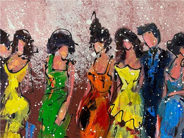 Kadınlar Matinesi Yağlı Boya Tablosu