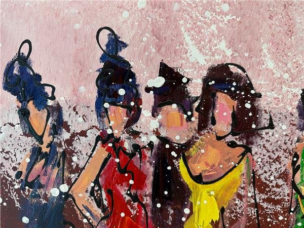 Kadınlar Matinesi Yağlı Boya Tablosu