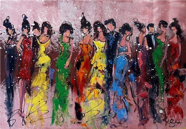 Kadınlar Matinesi Yağlı Boya Tablosu