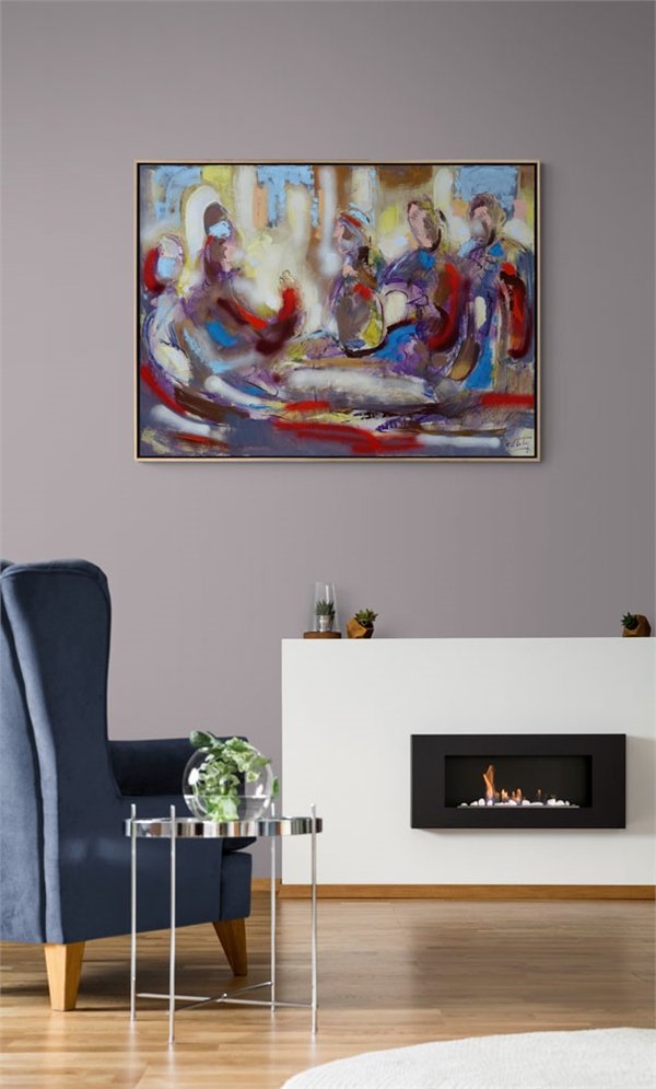 Kahve Falı Yağlı Boya Tablosu