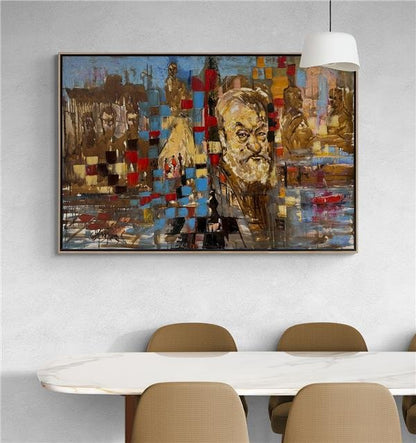 Necip Fazıl Yağlı Boya Tablosu