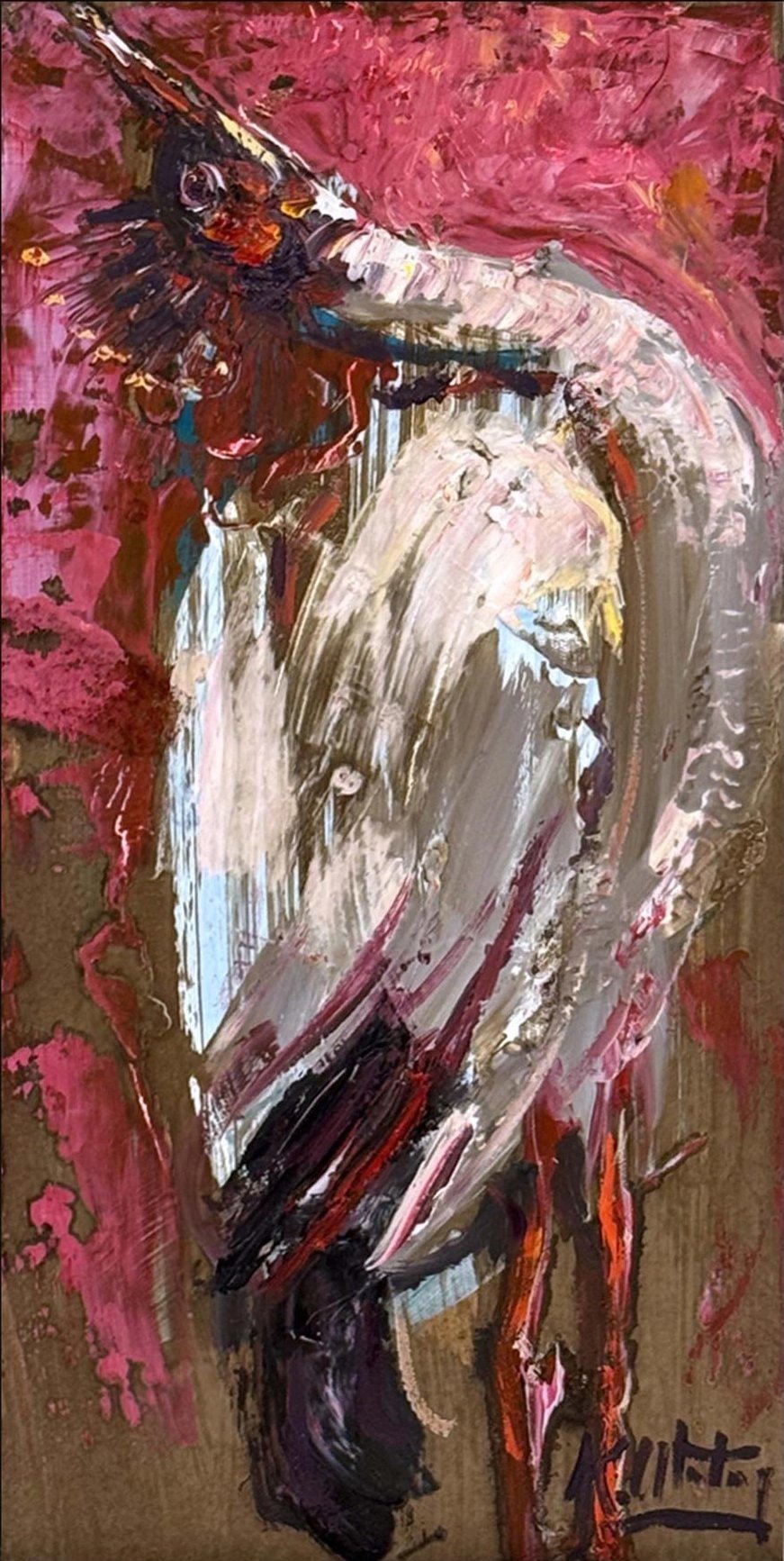 Kanatların Gölgesinde Yağlı Boya Tablosu