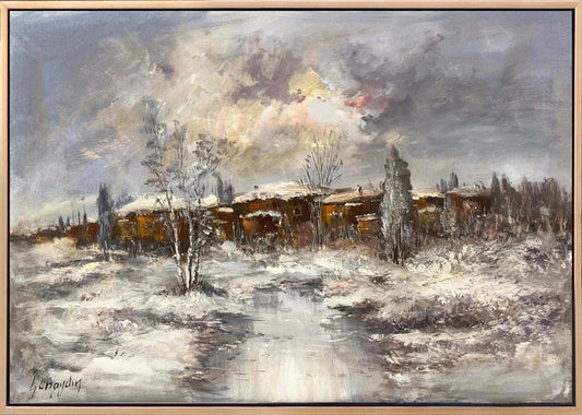 Kar Altında Zaman Yağlı Boya Tablosu