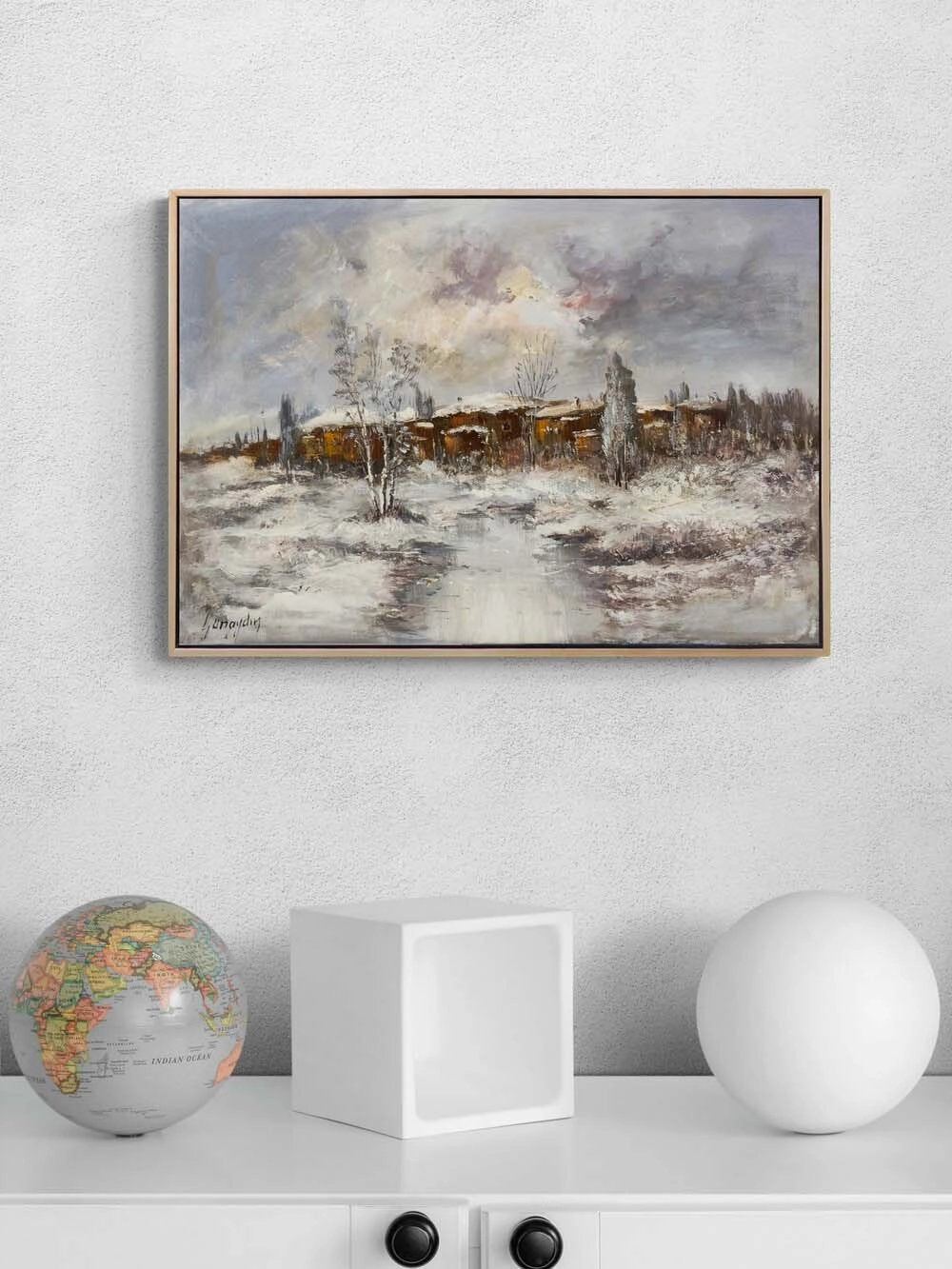 Kar Altında Zaman Yağlı Boya Tablosu