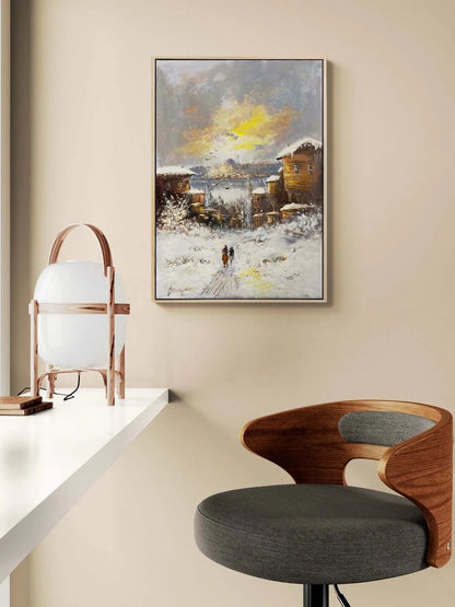 Kara Karışan Hatıralar Yağlı Boya Tablosu