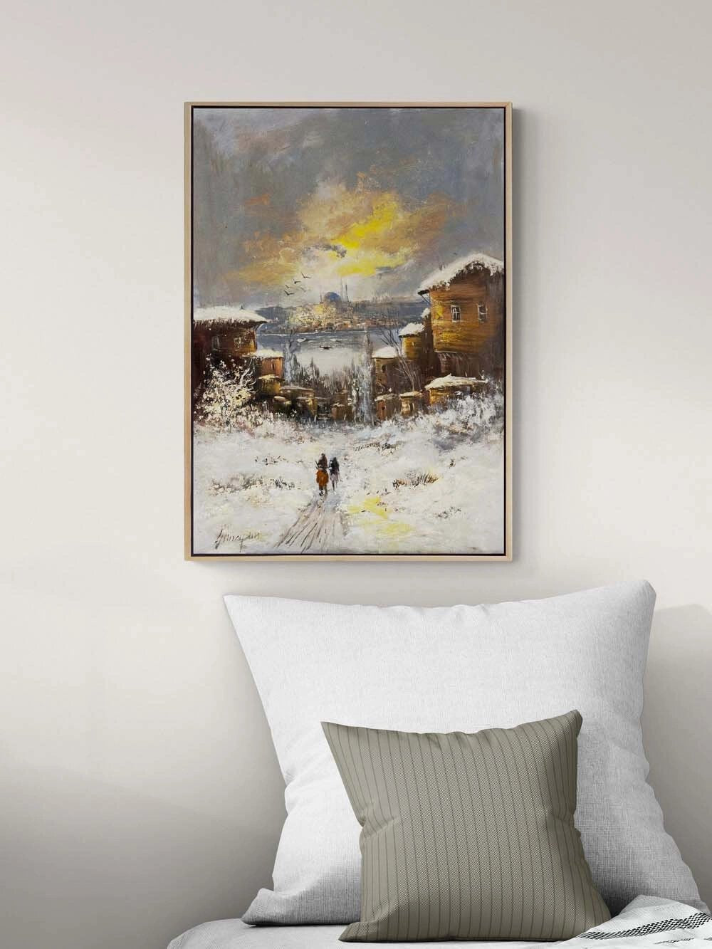 Kara Karışan Hatıralar Yağlı Boya Tablosu