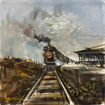 Kara Tren Yağlı Boya Tablosu