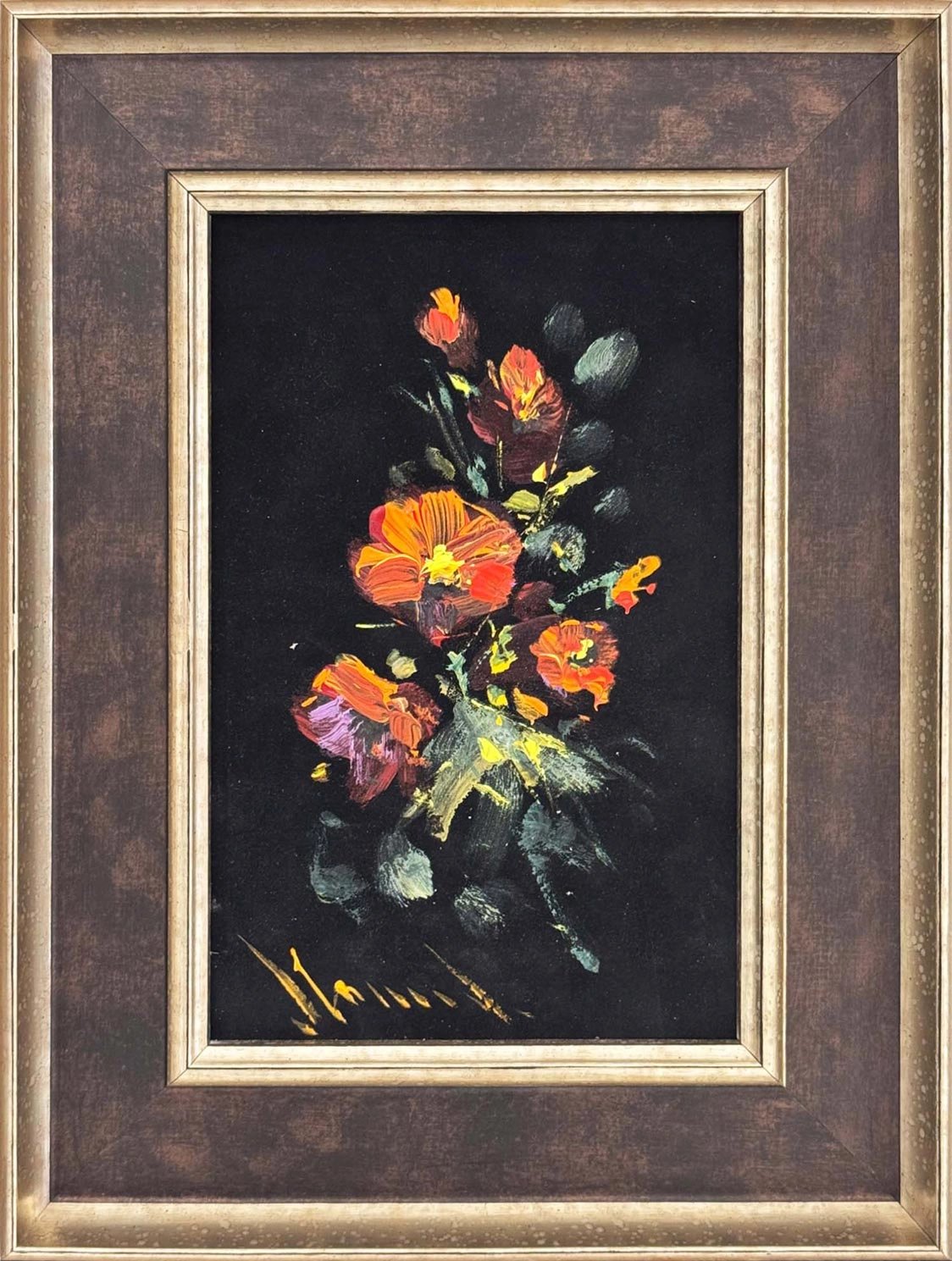 Karanlığa Dokunan Renk Yağlı Boya Tablosu