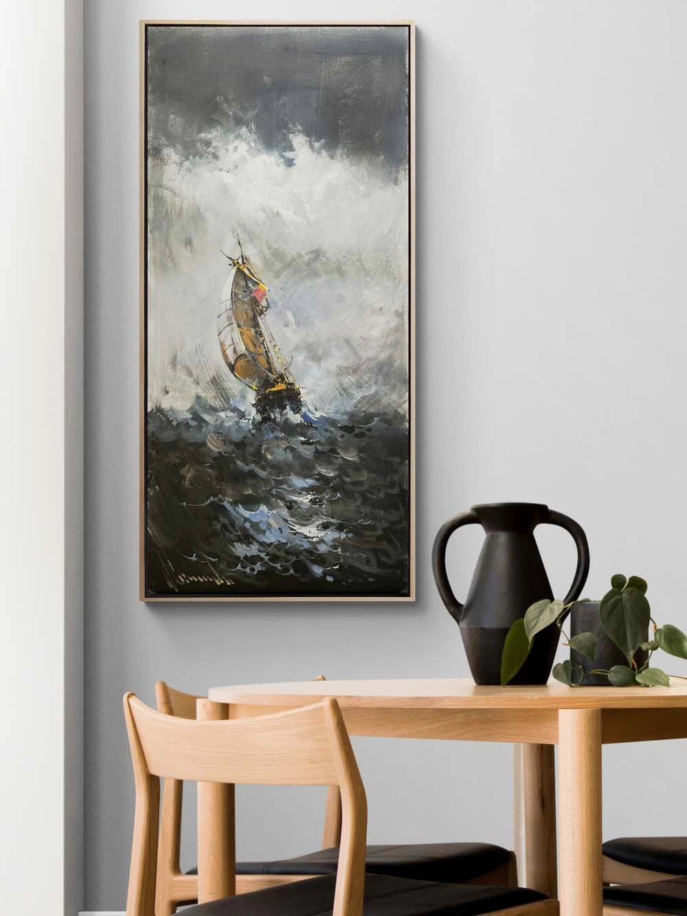 Karanlık Ufuklar Yağlı Boya Tablosu