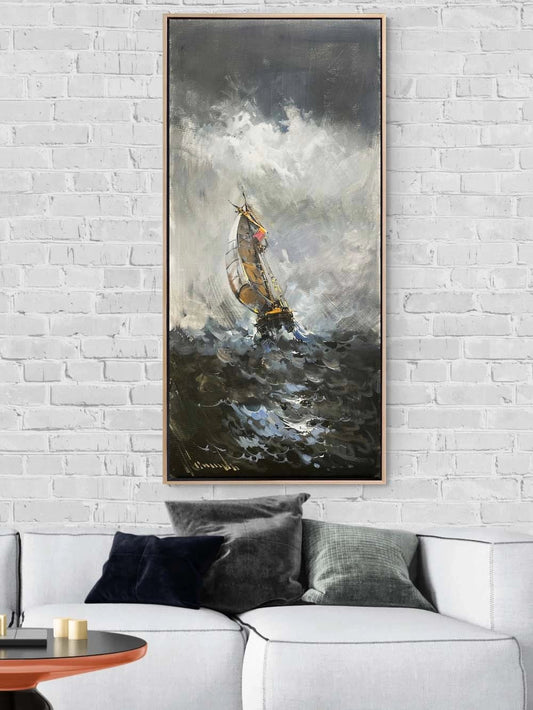 Karanlık Ufuklar Yağlı Boya Tablosu