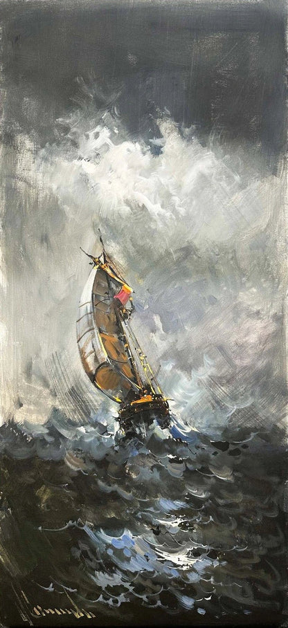 Karanlık Ufuklar Yağlı Boya Tablosu