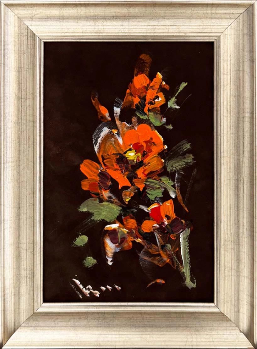 Karanlıkta Açan Ateş Yağlı Boya Tablosu