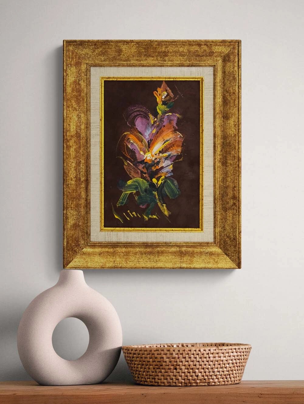 Karanlıkta Açan Yağlı Boya Tablosu