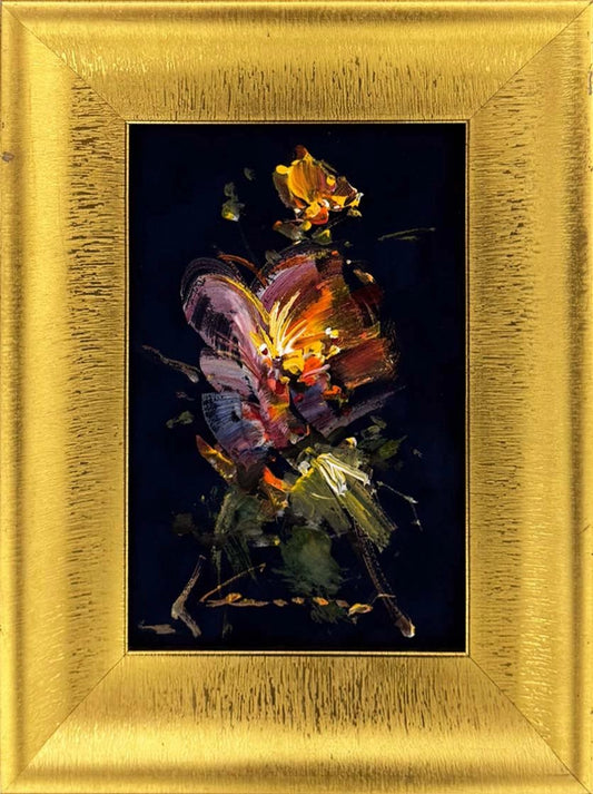 Karanlıkta Açan Zambak Yağlı Boya Tablosu