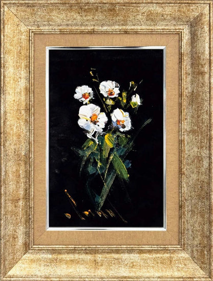 Karanlıkta Beyaz Yağlı Boya Tablosu