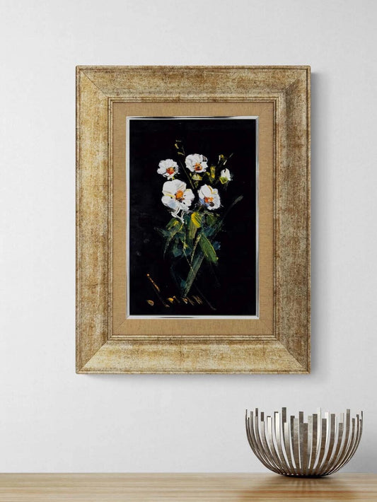 Karanlıkta Beyaz Yağlı Boya Tablosu