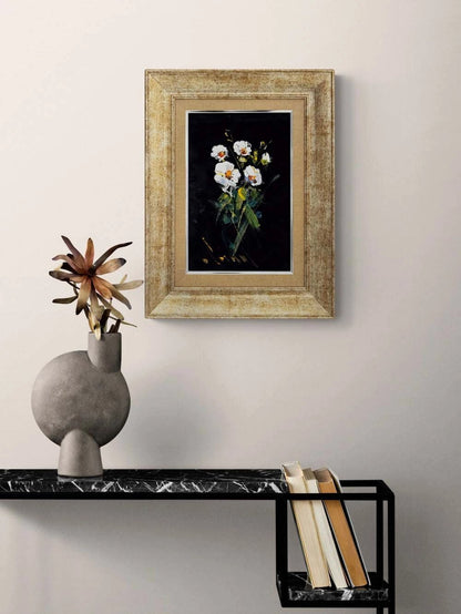 Karanlıkta Beyaz Yağlı Boya Tablosu