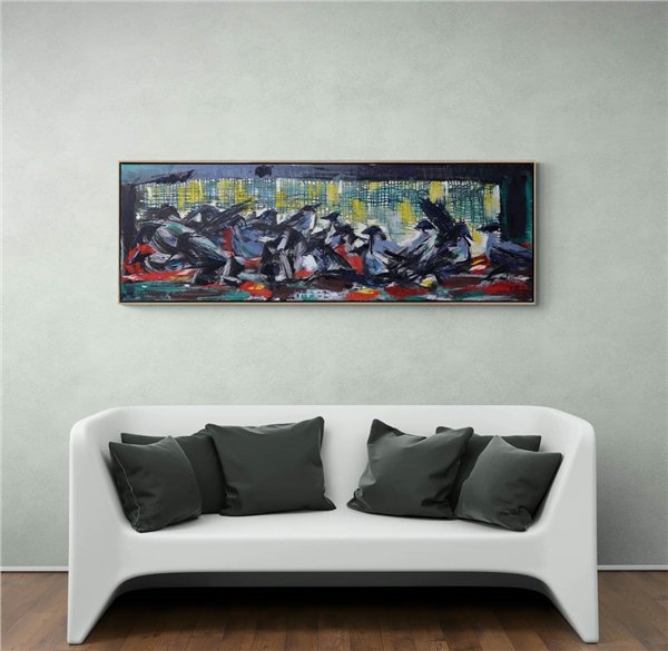 Kargalar Yağlı Boya Tablosu