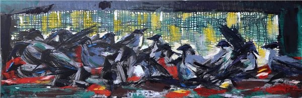 Kargalar Yağlı Boya Tablosu