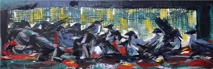 Kargalar Yağlı Boya Tablosu