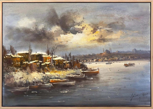 Karlı İstanbul Yağlı Boya Tablosu