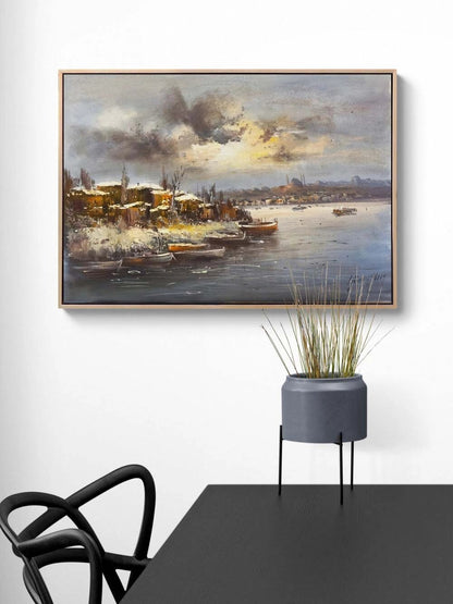 Karlı İstanbul Yağlı Boya Tablosu