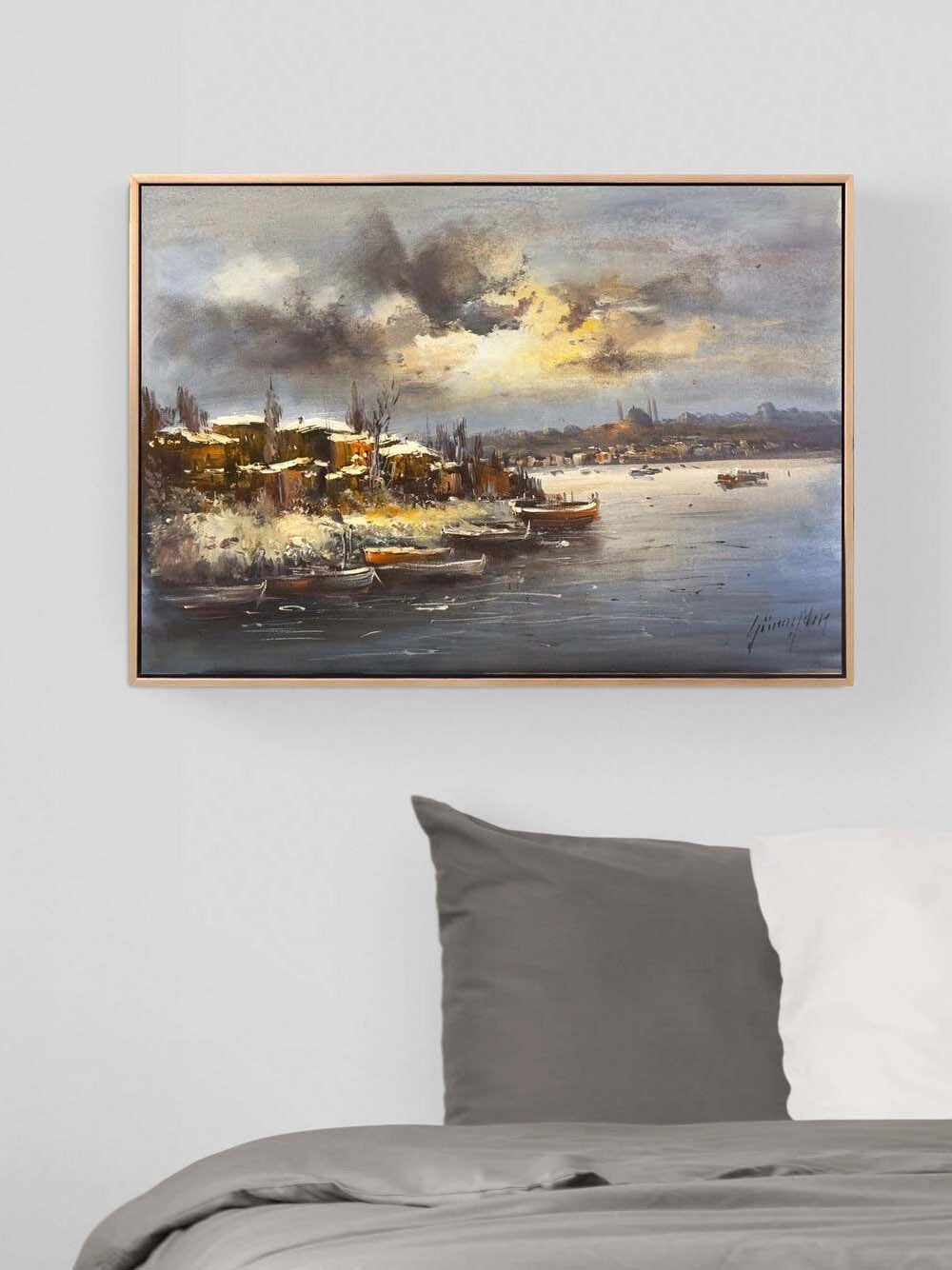 Karlı İstanbul Yağlı Boya Tablosu