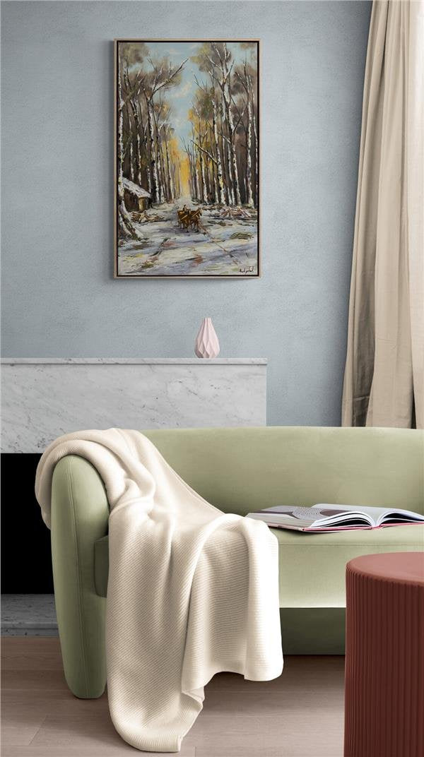 Karlı Orman Yağlı Boya Tablosu