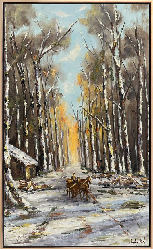 Karlı Orman Yağlı Boya Tablosu