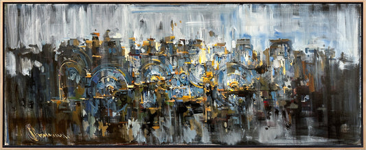 Karmaşık Ritim Yağlı Boya Tablosu