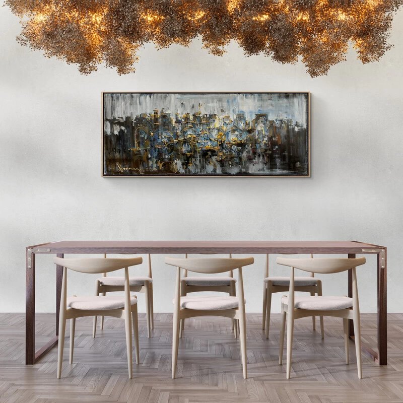 Karmaşık Ritim Yağlı Boya Tablosu