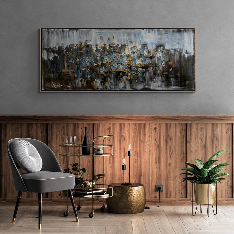 Karmaşık Ritim Yağlı Boya Tablosu