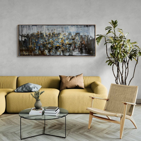 Karmaşık Ritim Yağlı Boya Tablosu