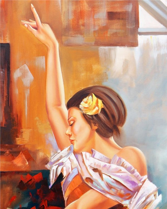 Dansın Zarafeti Yağlı Boya Tablosu