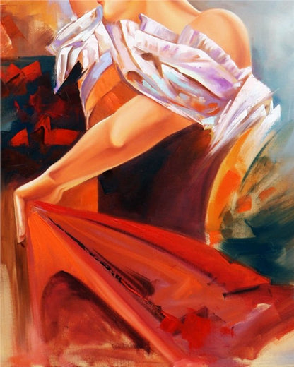 Dansın Zarafeti Yağlı Boya Tablosu