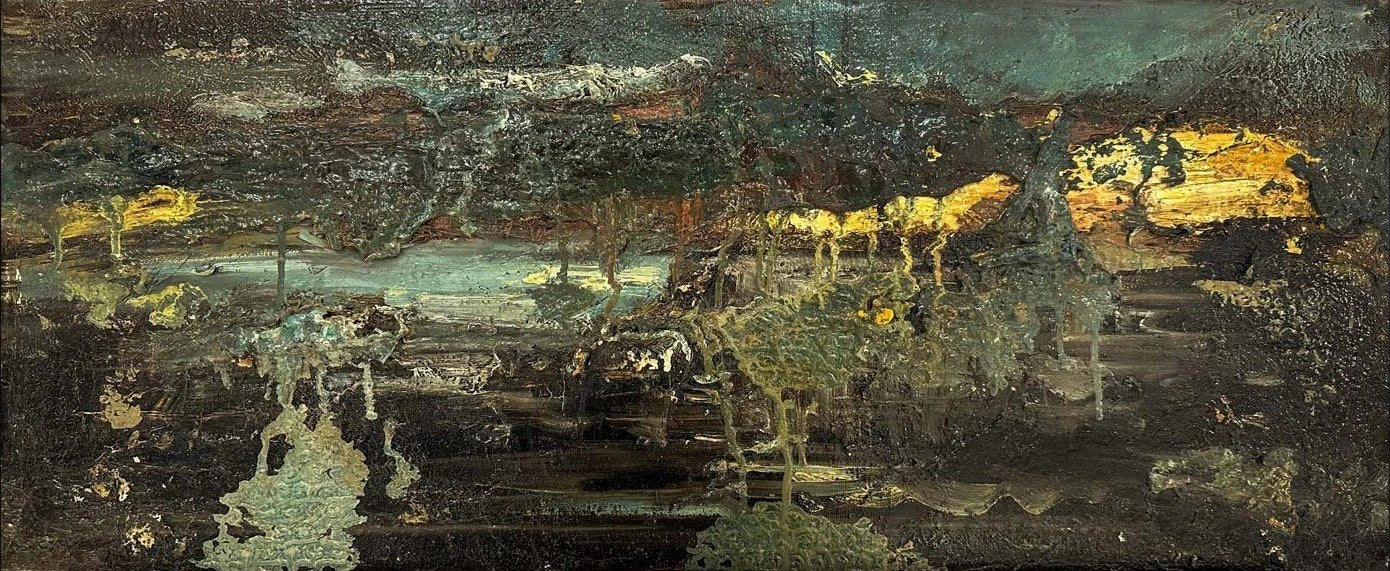 Kasvetli Manzara Yağlı Boya Tablosu