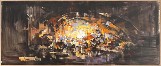 Katmanlı Sessizlik Yağlı Boya Tablosu